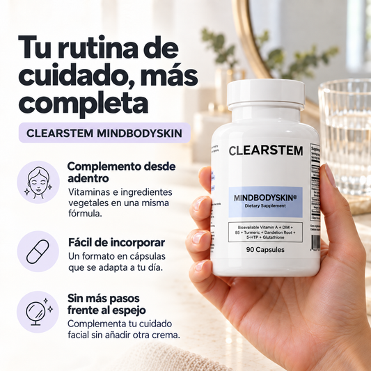 Clearstem Mindbodyskin | Cuida tu piel desde adentro
