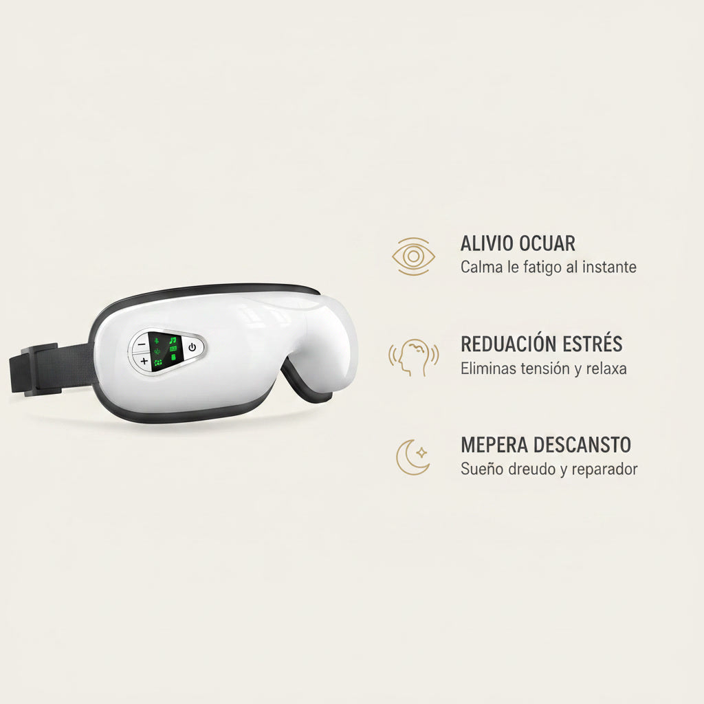 Gafas Masajeadoras Para Los Ojos: Reduce estrés y mejora tu descanso